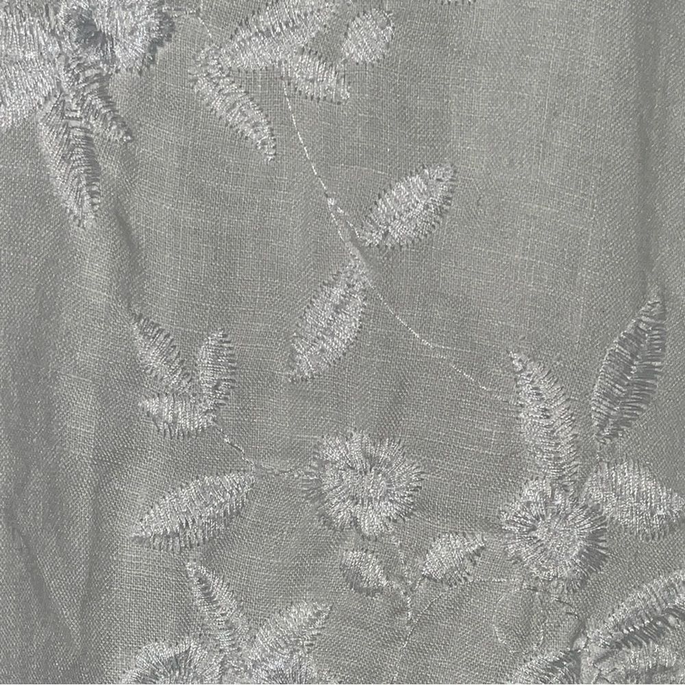 Peck & Peck Embroidered Linen Tunic Sz S Worn Twice - Picture 3 of 5